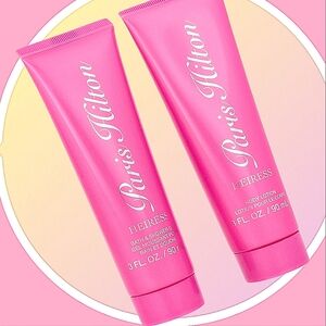 New Unopened Paris Hilton Heiress 3.0 Oz Body Lotion & 3.0 Oz Shower Gel